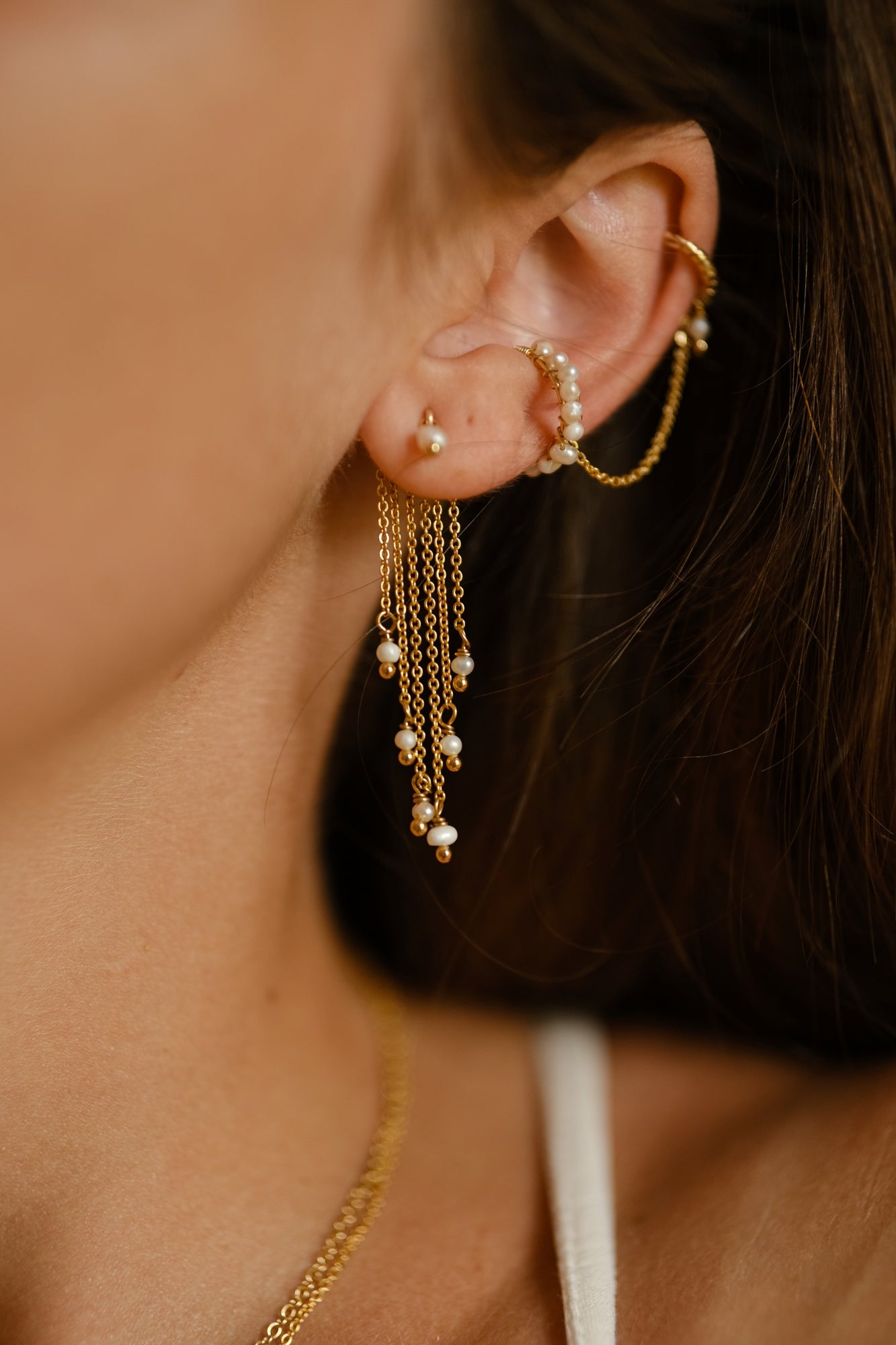Double ear ring "Passion"