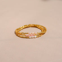 Upload image to gallery, chaine de cheville bracelet doré à l&#39;or fin pour femme été bohème pierre semi précieuse
